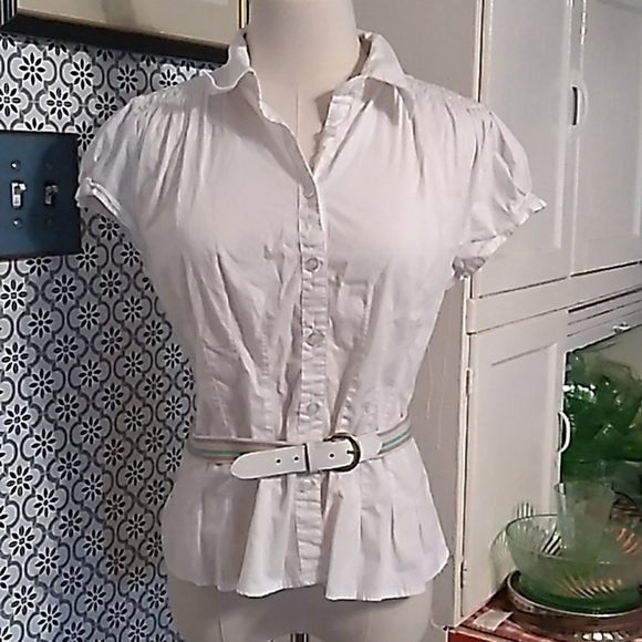 Vintage 1970s stretcht belt pastel stripes